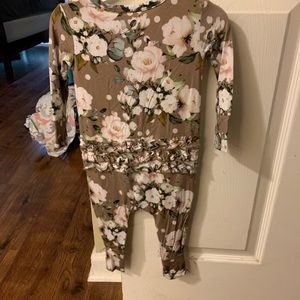 NWT Posh Peanut Leona Ruffle bottom Romper